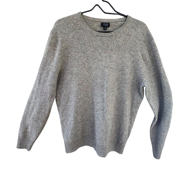 J.Crew 100% Cashmere Gray Heather Crewneck Sweater. Mens Size M - Picture 2 of 7